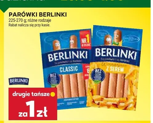 Parówki Berlinki promocja w Stokrotka