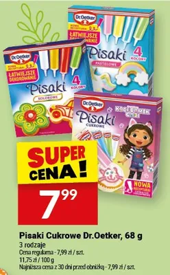 Pisaki Cukrowe Dr.Oetker promocja w Twój Market