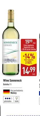 Wino białe Sonneneck promocja w Aldi