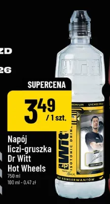 Napój liczi-gruszka Dr Witt Hot Wheels promocja w POLOmarket