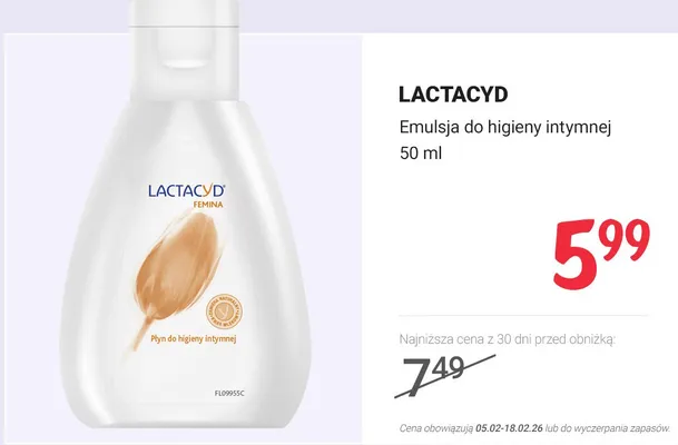 Emulsja do higieny intymnej promocja w Rossmann