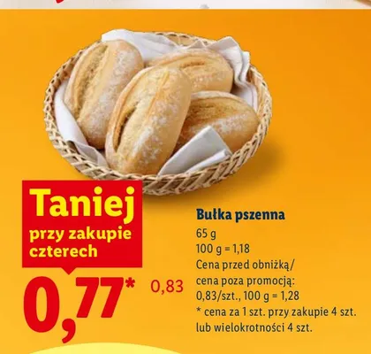 Bułka ciabatta pszenna promocja w Lidl