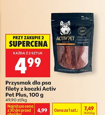 Przysmak dla psa filety z kaczki promocja w Biedronka