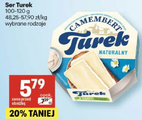 Ser Turek wybrane rodzaje promocja w Delikatesy Centrum