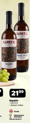 Wino białe Sapatio Alazani Valley promocja w Netto