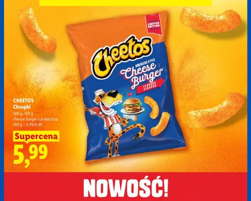 Chrupki ketchup Cheetos promocja w Lidl