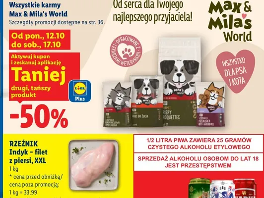 Karmy Max & Mila's World promocja w Lidl
