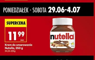 Krem do smarowania Nutella promocja w Biedronka