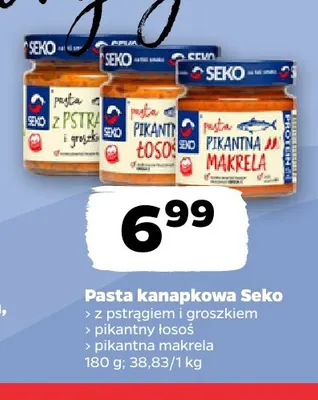 Pasta kanapkowa pikantny łosoś Seko promocja w Netto