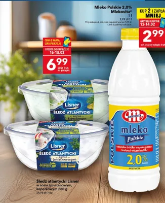 Mleko Polskie 2,0% tłuszczu promocja w LEWIATAN