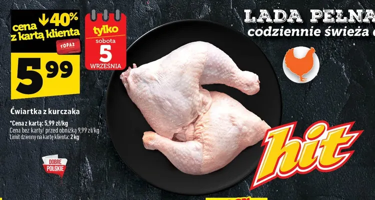Ćwiartka z kurczaka promocja w TOPAZ