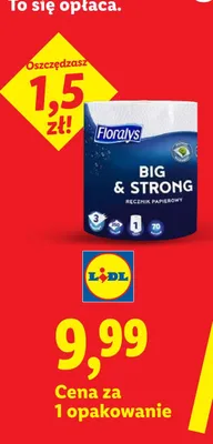 Ręcznik papierowy 3-warstwowy promocja w Lidl