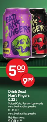 Drink Dead Man's Fingers Passion Lemonade promocja w Żabka