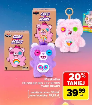 Maskotka Fuggler Big Key Rings Care Bears promocja w Carrefour