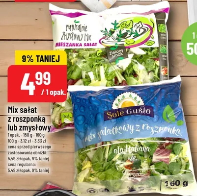 Mix sałat zmysłowy promocja w POLOmarket