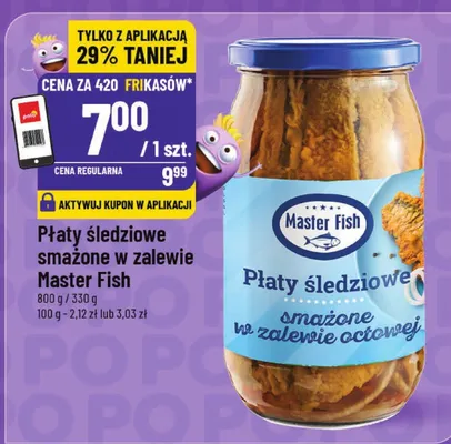 Płaty śledziowe smażone w zalewie  promocja w POLOmarket