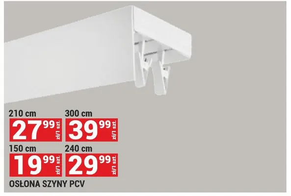 Osłona szyny PCV 210cm promocja w Merkury Market