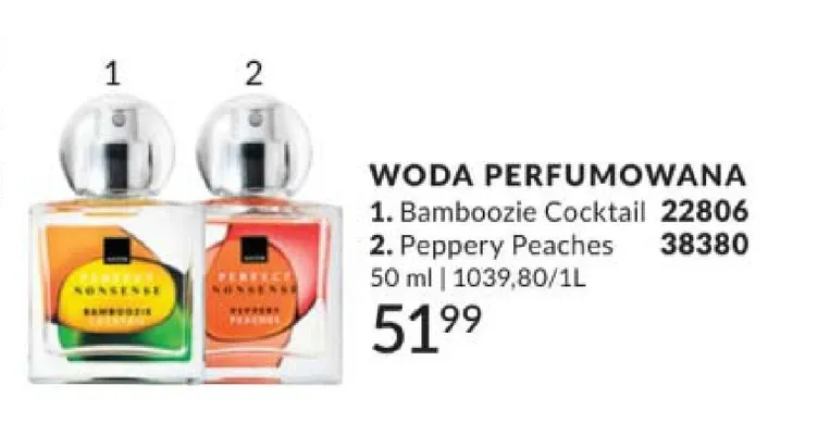 Woda perfumowana Perfect Nonsense Peppery Peaches promocja w AVON