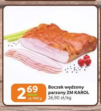 Boczek wędzony parzony ZM Karol promocja w Gama