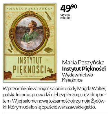 Książka Instytut Piękności Maria Paszyńska promocja w Empik