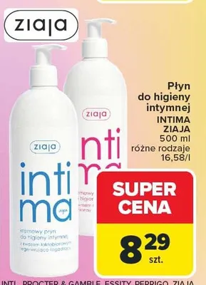 Płyn do higieny intymnej Intima różne rodzaje promocja w Carrefour