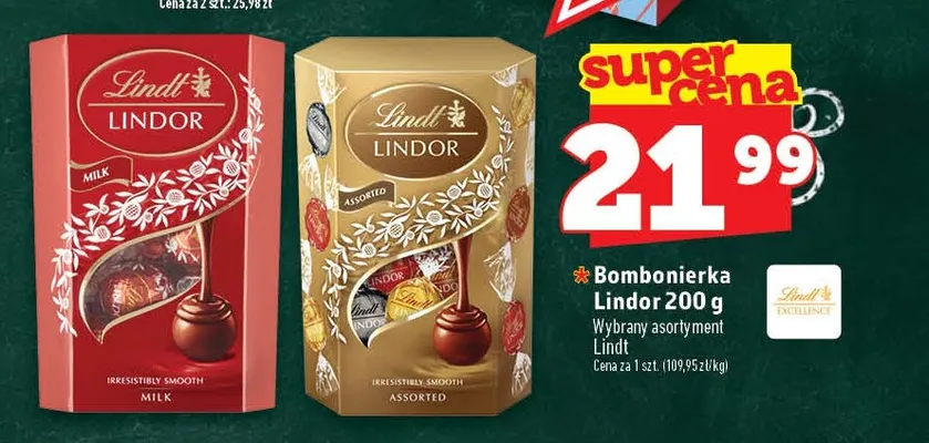 Bombonierka Lindor Lindt promocja w TOPAZ