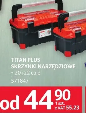 Skrzynki narzędziowe Titan Plus promocja w Selgros