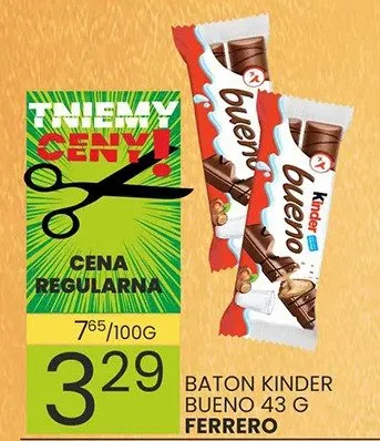 Baton Kinder Bueno promocja w Wafelek