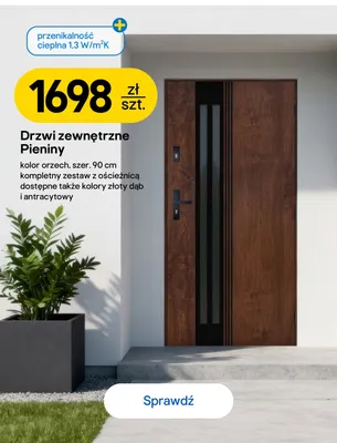 Drzwi zewnętrzne Pieniny promocja w Castorama
