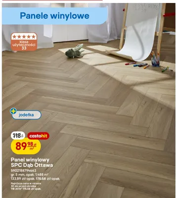 Panel winylowy Spc Dąb Ottawa promocja w Castorama