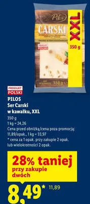 Ser Carski w kawałku PILOS XXL promocja w Lidl