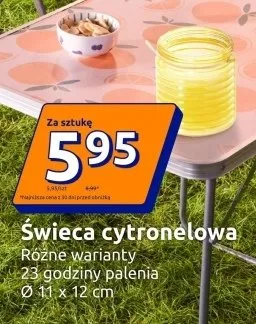 Świeca cytronelowa promocja w Action