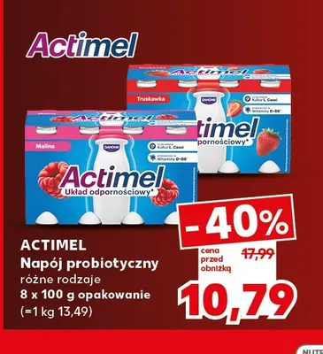Napój probiotyczny Actimel Malina 8-pak promocja w Kaufland