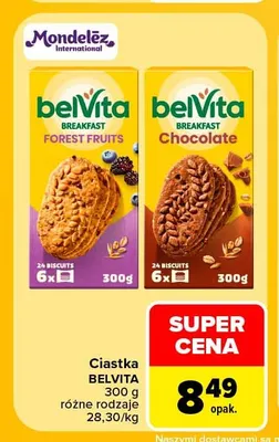 Ciastka BelVita Breakfast Chocolate promocja w Carrefour