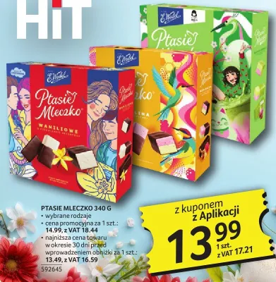 Ptasie mleczko E.WEDEL 340 G promocja w Selgros