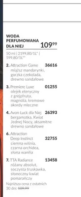 Woda perfumowana dla niej Avon Luck dla promocja w AVON