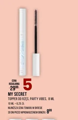 Topper do rzęs MY SECRET Party Vibes promocja w Drogerie Natura