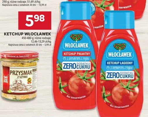 Ketchup Włocławek różne rodzaje promocja w Stokrotka