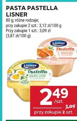 Pasta Pastella Lisner jajeczna promocja w Stokrotka