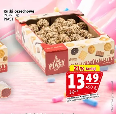 Kulki orzechowe Piast promocja w Prim Market