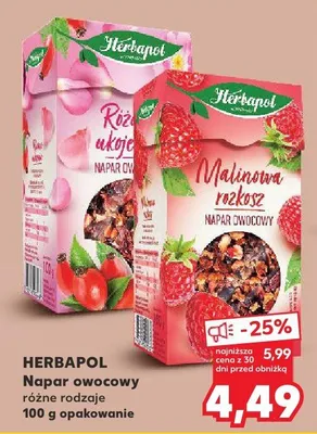 Napar owocowy Herbapol Różane ukojenie promocja w Kaufland