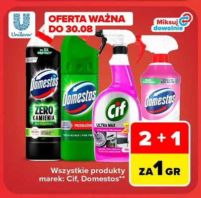 Żel do WC Domestos Zero Kamienia promocja w Carrefour