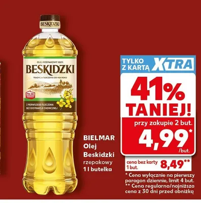 Olej rzepakowy Beskidzki Bielmar promocja w Kaufland