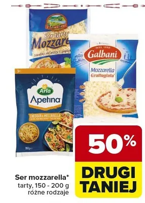 Ser mozzarella tarty promocja w Carrefour Market