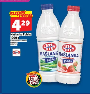Maślanka Mlekovita Polska truskawkowa promocja w TOPAZ