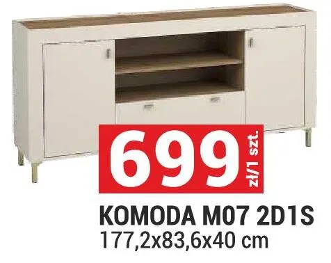 Komoda M07 2D1S promocja w Merkury Market