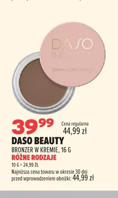 Bronzer w kremie Daso Beauty promocja w Drogerie Natura