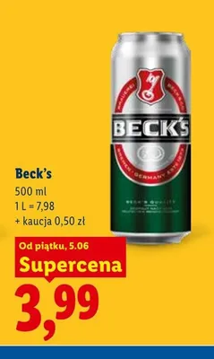 Piwo Beck's promocja w Lidl
