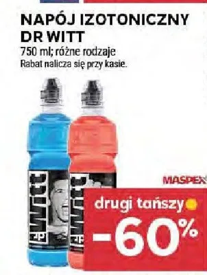 Napój izotoniczny Dr Witt promocja w Stokrotka