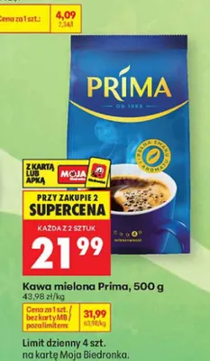 Kawa mielona Prima promocja w Biedronka
